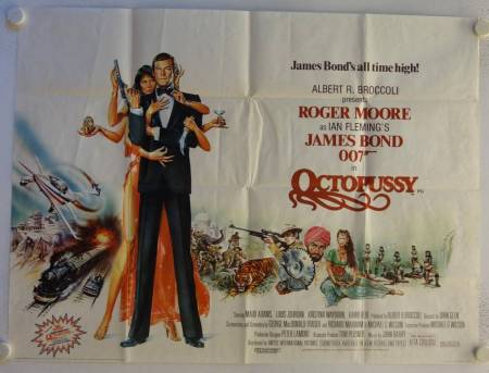 Octopussy original release British Quad movie poster